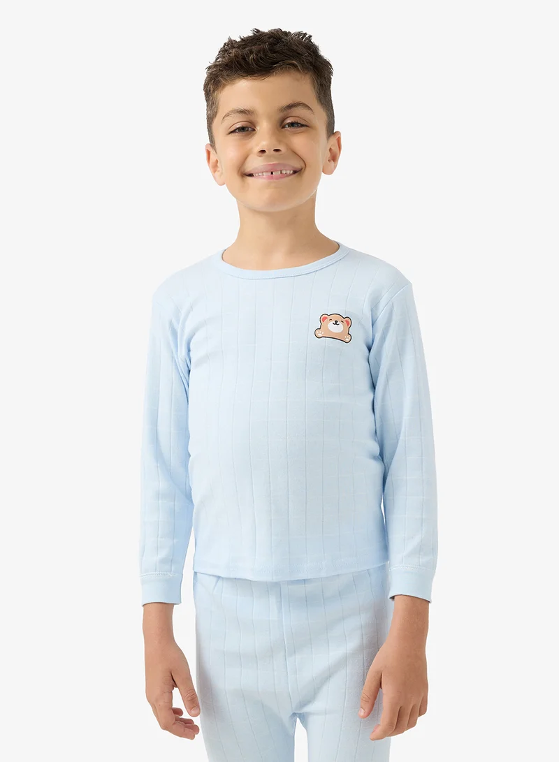 Pinata  Cute Bear Print Long Sleeve Pyjamas for Men | Best Price UAE